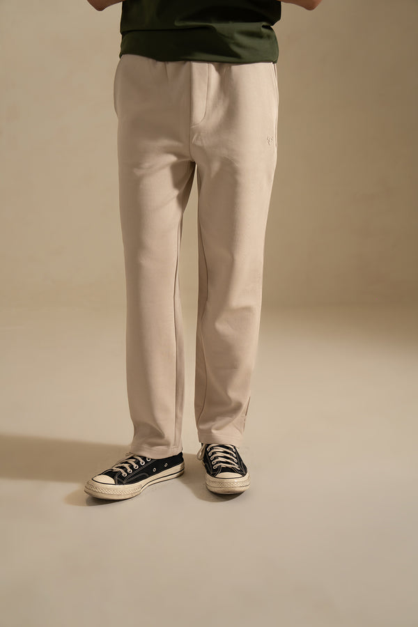 Straight Fit Interlock Trousers